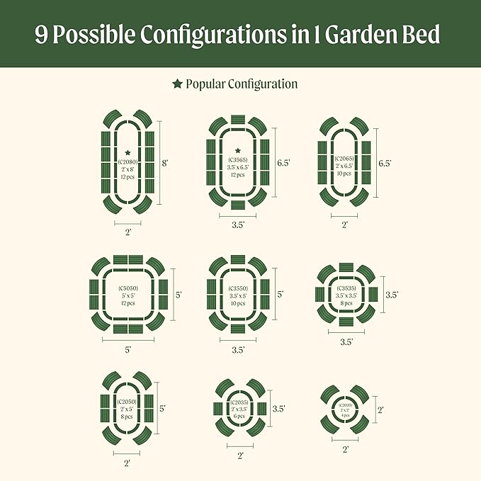 32" Extra Tall Raised Garden Bed Kits, 2 x 8 x 2.7ft Raised Planter Box Outdoor, 3.5 x 6.5 x 2.7ft Deep Root 9 in 1 Modular Metal Raised Beds for Gardening Vegetables Flowers Fruits - Sky Blue