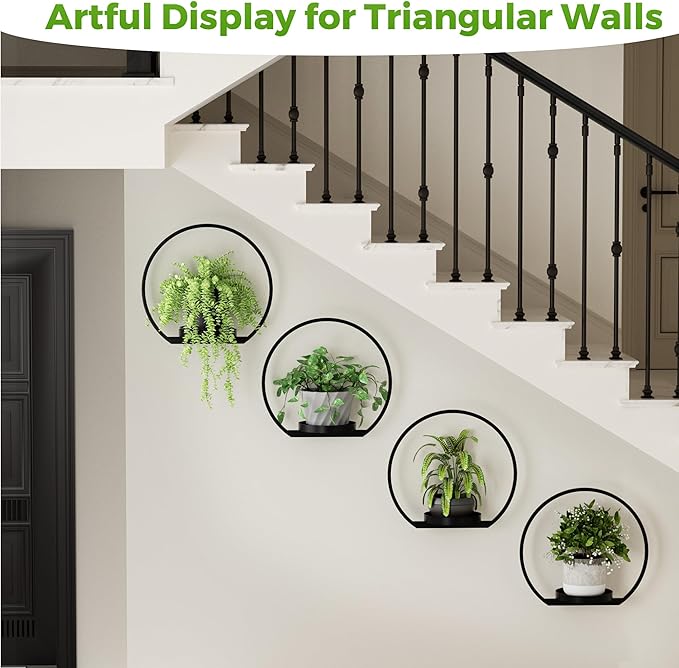 Wall Planters for Indoor Plants,Plant Frames Wall Decor Living Room Plant Stand Hanging Wall Plants Holder to Hold Large Pots Wall Plant Hanger Window Plant Shelves for Outdoor Entryway