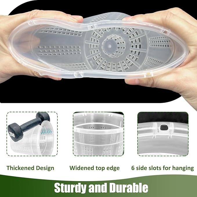 Orchid Pot, 6 Packs of 4.3" Orchid Pots with Holes, Orchid Pots for Repotting, Plastic Orchid Planter for Indoor Outdoor Plants (6 Packs, 4.3")
