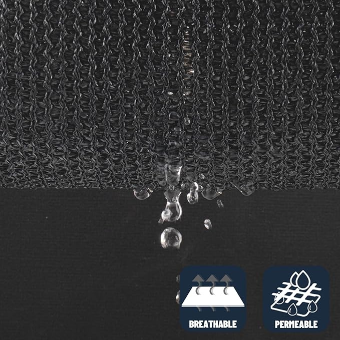 SUNNY GUARD Custom Size 17'x30' Rectangle Graphite Grey UV Block Sunshade for Backyard Yard Deck Patio Garden Outdoor Activities and Facility(Customized)