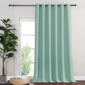 NICETOWN Aqua Blue Blackout Curtains for Bedroom 95 Inch Length - Thermal Insulated Room Darkening Privacy Grommet Window Drapes for Boys Room, Set of 1 Panel, 80 x 95 Inch