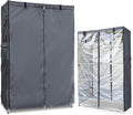 Waterproof Shelf Cover,600D Heavy Duty Dustproof Storage Wire Rack Covers,Outdoor Shelving Covers for Wire Shelves with Zipper 48''x18''x72'',Clear Front.
