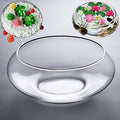 Glass Lotus Bowl Planter, Lotus Flower Bowl, Lotus Bowls for Planting in Water Indoors,Suitable for Succulent Plants and Aquatic Plant Bonsai Arrangements (S)