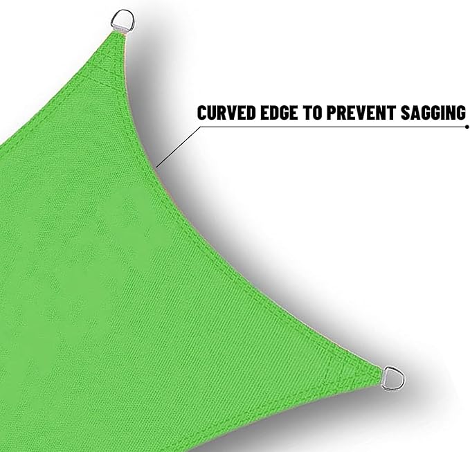 SUNNY GUARD Waterproof Sun Shade Sail 8' x 8' Lemon Green Rectangle UV Block Sunshade for Backyard Yard Deck Patio Garden Outdoor Activities and Facility(Customized)