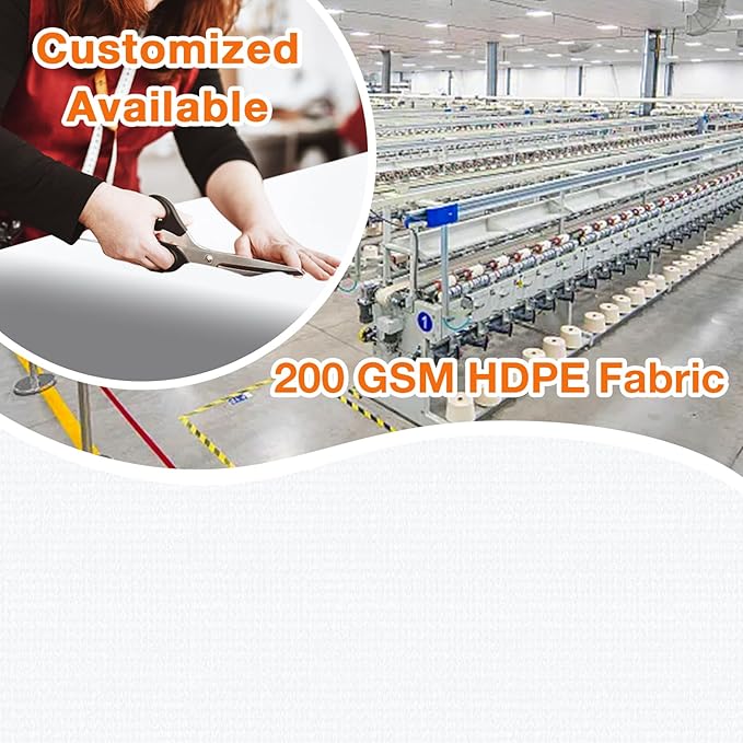 Artpuch Outdoor Pergola Shade Cover 9' X 14' Sun Shade Cloth with Grommets, 90% UV Protection Canopy Patio Privacy Screen (Customized Available) GN107, White