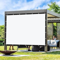 Artpuch Outdoor Pergola Shade Cover 5' X 14' Sun Shade Cloth with Grommets, 90% UV Protection Canopy Patio Privacy Screen (Customized Available) GN107, White