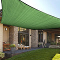 LOVE STORY Custom Size 9'x12' Piquant Green Sun Shade Sail Rectangle UV Block Canopy Patio Sail Sunshades Fabric for Outdoor Garden Carport (We Make Custom Size)
