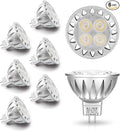 ALIDE MR16 GU5.3 Led Bulbs 5W 4000K Neutral/Natural White,20W-35W Halogen Equivalent,12V MR16 Low Voltage Bulbs for Outdoor Landscape Flood Ceil Track Lighting,Not Dimmable,450lm,38 Deg,6 Pack