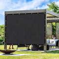 Artpuch Outdoor Pergola Shade Cover 21x22 FT Sun Shade Cloth with Grommets Black 90% UV Protection Canopy Patio Privacy Screen (Customized Available)