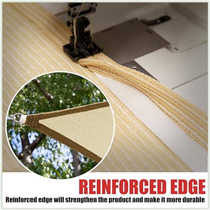ColourTree TAPR1616 Custom Size 20' x 23' Red Sun Shade Sail Canopy UV Block UPF50 Rectangle - Commercial Standard Heavy Duty - 190 GSM - 3 Years Warranty
