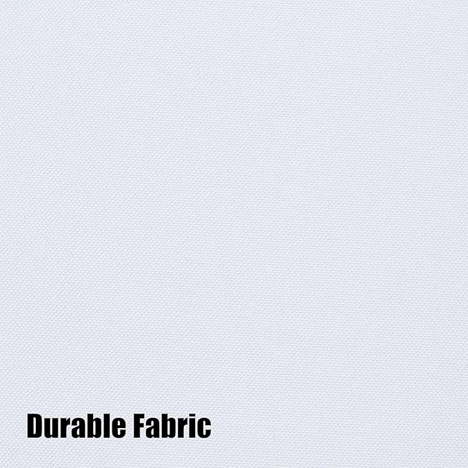 BONZER Waterproof Outdoor Curtains for Patio Porch Pergola Cabana Thick Privacy Extra Wide Grommet Indoor Curtains for Bedroom Living Room, 1 Panel, 150W x 84L inch, White