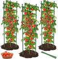 6 Pack Tomato Cages for Garden, 51in*13in Adjustable Tomatoes Plant Stakes Support Cages Trellis, Garden Trellis for Vegetable Flowers Fruits Climbing Plants- 20 Binding Wires Included