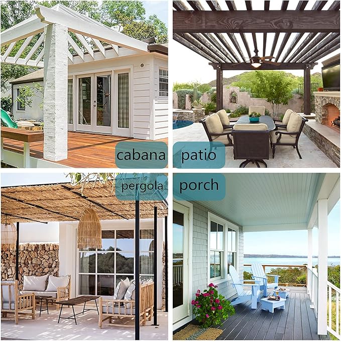 BONZER Outdoor Curtains for Patio Water Resistant Heavy Privacy Light Filtering Grommet Outside Curtains for Porch, Pergola, Gazebo, 1 Panel, 54W x 84L inch, Teal