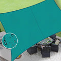 LOVE STORY Rectangle 7'x9' Waterproof Sun Shade Sail Canopy UV Block for Outdoor Patio Backyard Carport,Turquoise Blue(We Make Custom Size)