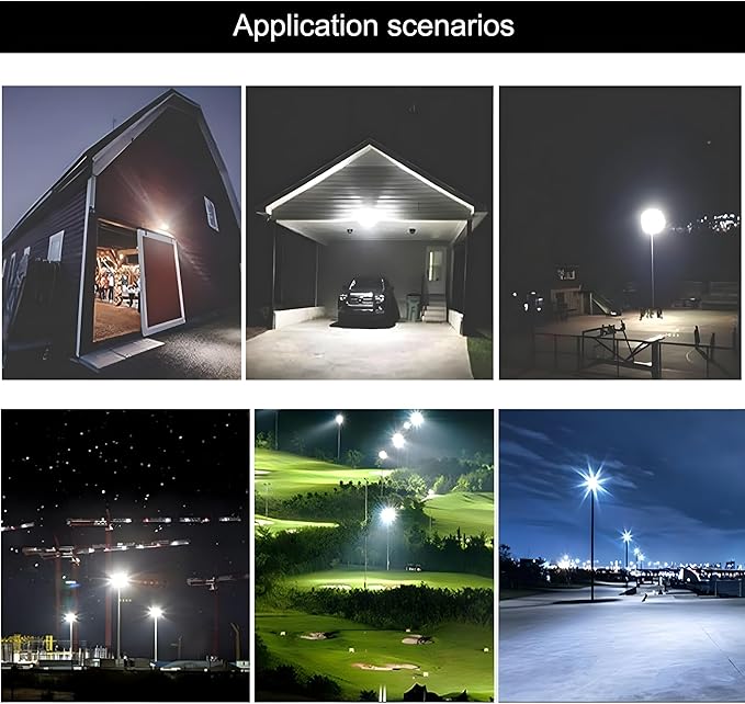 4Pack LED Flood Light Outdoor,150W LED Work Light 15000lmwith 6FT US Plug,IP66 Waterproof Exterior Security Lights,6000K Daylight White Outside Floodlights Slim Design for Playground Yard