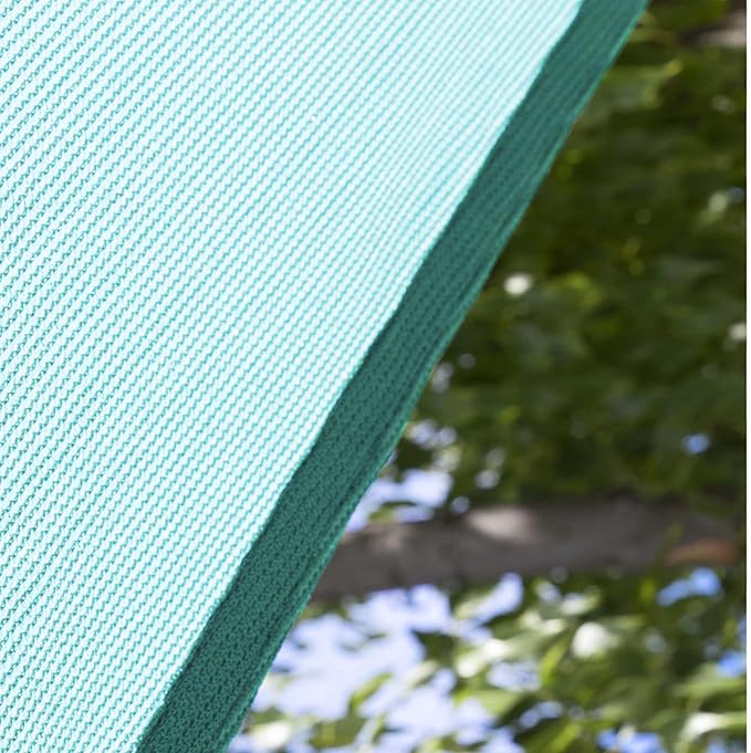 Amgo Custom Size 9' x 16' x 18.4' Turquoise Triangle Sun Shade Sail UPF50+ AGTAPRT12, Order to Make Canopy Awning, 95% UV Blockage, Water & Air Permeable, Commercial Standard (We Customize)