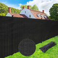 UPGRADE Privacy Screen 6' x 50' Fence Commercial Shade Cover with Brass Grommets Heavy Duty Perfect for Outdoor Back Yard, Black, Customizable