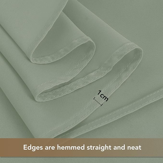 HolidayIdeas Grommet Outdoor Curtains for Patio Waterproof 8 Pcs All Weather Balcony Outside Curtains for Apartments, Gazebo, Pergolas, Porch, 54x120 Inch, Sage Green