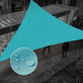 SUNNY GUARD Waterproof Sun Shade Sail 6'x8'x10' Turquoise Blue Right Triangle UV Block Sunshade for Backyard Yard Deck Patio Garden Outdoor Activities and Facility(Customized)