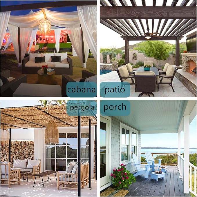 BONZER Waterproof Indoor/Outdoor Curtains for Patio Thick Privacy Grommet Curtains for Bedroom, Living Room, Porch, Pergola, Cabana, 1 Panel, 84W x 84L inch, Mecca Orange