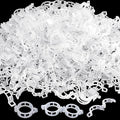 Anyumocz 400Pcs Plant Support Garden Clips,Plastic Grape Tomato Support Clip,Vegetable Vine Clips for Climbing Plants,Outdoor,Indoor(White)