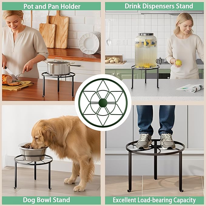 5 Pack Potted Plant Holder for Garden Home 5-Pack Metal Plant Stand Indoor Outdoor Rustproof Iron Corner Flower Pot Stand Holder for Homme Garden