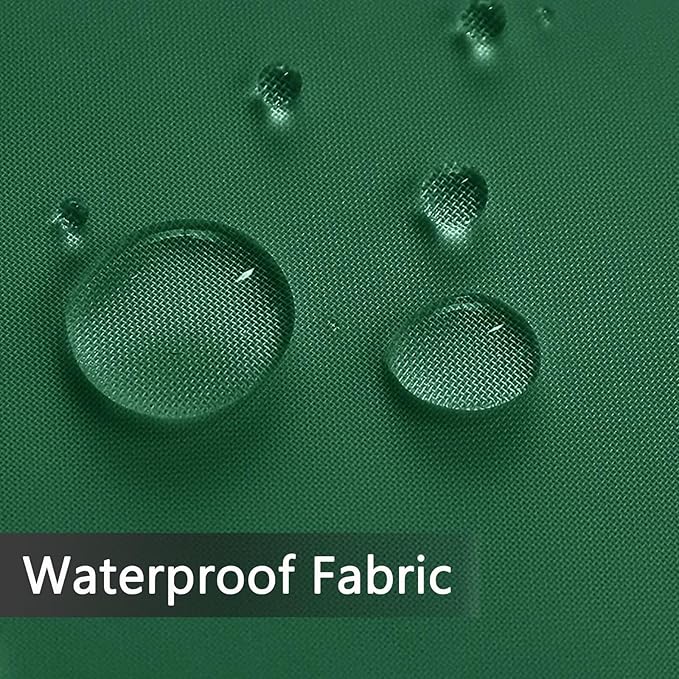 SpaceDresser Waterproof Outdoor Sheer Curtains for Patio - 4 Panels Rod Pocket Indoor Voile Sheer Curtain for Living Room,52W x 96L inch, Foliage Green