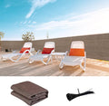 LOVE STORY Custom Size 3'x18' Brown Balcony Privacy Screen,UV Block Privacy Fence Screen,90% Shield for Outdoor Pool Garden Apartment Railing