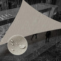 SUNNY GUARD Waterproof Sun Shade Sail 8'x9'x12' Taupe Right Triangle UV Block Sunshade for Backyard Yard Deck Patio Garden Outdoor Activities and Facility(Customized)
