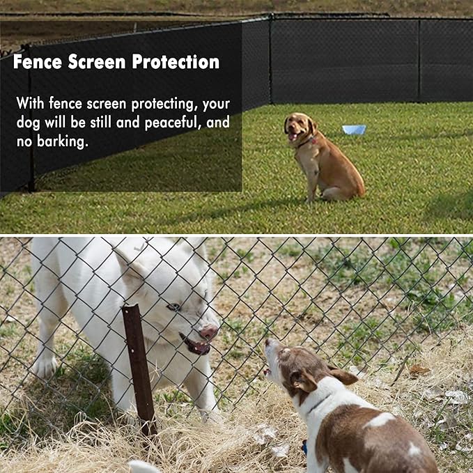 UPGRADE Privacy Fence Screen 3'x71' Black Outdoor 90% Visibility Blockage 170 GSM Mesh Shade Cover Panels for Backyard,Balcony,Home Decoration with Zip Ties,Customized Avaliable