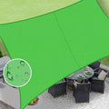 LOVE STORY Rectangle 8'x16' Waterproof Sun Shade Sail Canopy UV Block for Outdoor Patio Backyard Carport,Fruit Green(We Make Custom Size)