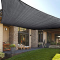 LOVE STORY Custom Size 5'x7' Graphite Grey Sun Shade Sail Rectangle UV Block Canopy Patio Sail Sunshades Fabric for Outdoor Garden Carport (We Make Custom Size)