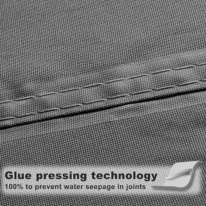 SUNNY GUARD Waterproof Sun Shade Sail 5' x 10' Charcoal Rectangle UV Block Sunshade for Backyard Yard Deck Patio Garden Outdoor Activities and Facility(Customized)