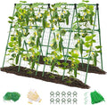 2 Pack Cucumber Trellis, Garden Trellis for Climbing Plants Outdoor, A-Frame Cucumber Trellis for Raised Bed, Plant Grow Support for Tomato, Squash, Vegetable, Flower(33"x47"x2Pcs)