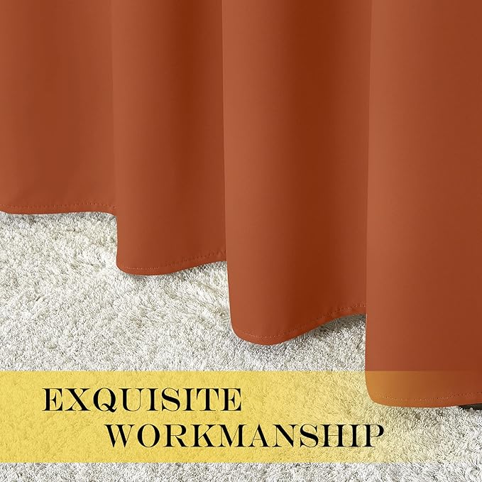 NICETOWN Blackout Curtains 63 inches Long for Living Room Bedroom, Grommet Thermal Insulated Room Divider Drape Window Treatment for Sliding Patio Door, W100 x L63, 1 Panel, Gold Brown