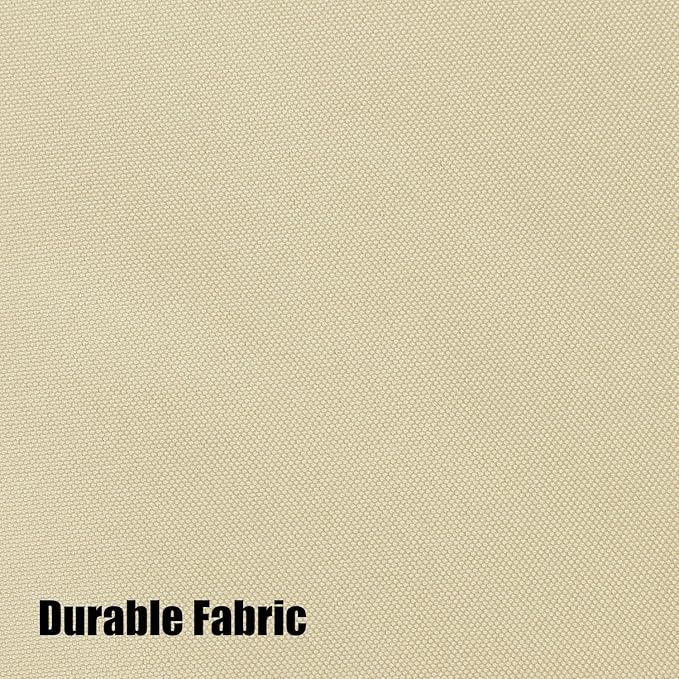 BONZER Wide Waterproof Outdoor Curtains for Patio Heavy Privacy Light Filtering Grommet Outside Curtains for Porch, Pergola, Gazebo, 1 Panel, 110W x 108L inch, Cream