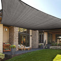 LOVE STORY Custom Size 5'x10' Dark Grey Sun Shade Sail Rectangle UV Block Canopy Patio Sail Sunshades Fabric for Outdoor Garden Carport (We Make Custom Size)