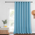 NICETOWN Teal Blue Blackout Curtains for Bedroom/Living Room 132 Inch Length - Thermal Insulated Room Darkening Grommet Top Window Curtains (100 by 132 - Inch, 1 Panel)