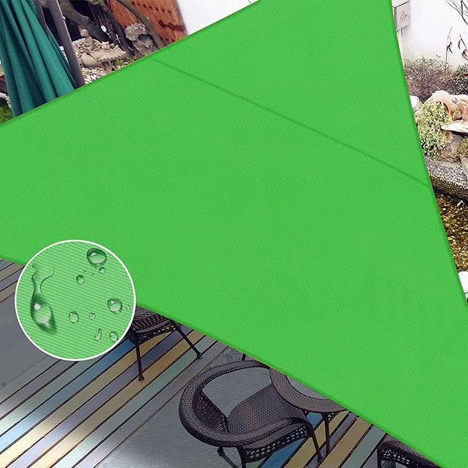 LOVE STORY Right Triangle 8'x15'x17' Waterproof Sun Shade Sail Canopy UV Block for Outdoor Patio Backyard Carport,Fruit Green(We Make Custom Size)