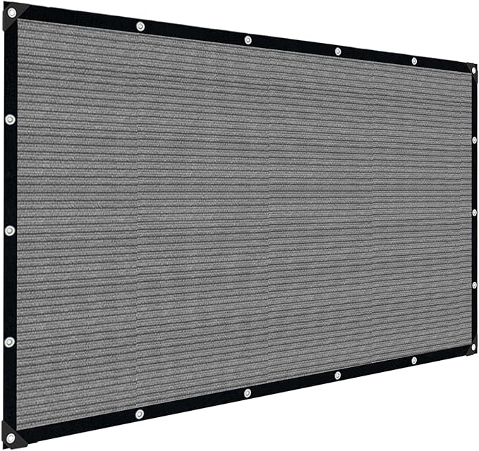Grey Sun Shade Cloth,Pergola Shade Cover with Reinforced Grommets,90% Shade Fabric Fence Privacy Screen Balcony,Pergola Shade Cover Canopy Garden Carport Porch Deck Patio Shade Cover,10x14FT