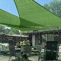 LOVE STORY Custom Size 12'x20'x23.3' Piquant Green Sun Shade Sail Right Triangle Sunshade Fabric Awning Canopy for Patio Backyard Carport Pergola (Customized)
