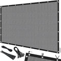 Artpuch 90% Sun Shade Cloth, 4 x 10 FT Pergola Shade Cover Canopy with Grommets, Sun Screen Fabric Tarp for Patio, Outdoor, Garden, Backyard, Light Grey