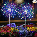 suddus Solar Garden Lights Outdoor Waterproof Decorative, 2Pack 150LED Firework Lights 8 Modes, Multicolor Solar Fairy Light for Yard, Patio, Pathway, Flowerbed Party Wedding Decor