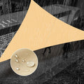 SUNNY GUARD Waterproof Sun Shade Sail 6'x10'x11.7' Sand Right Triangle UV Block Sunshade for Backyard Yard Deck Patio Garden Outdoor Activities and Facility(Customized)