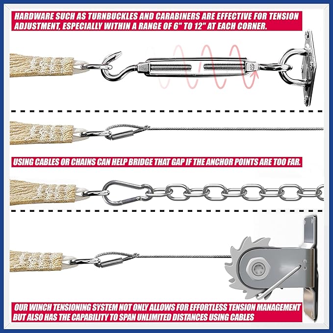 ShadeMart 12' x 20' Beige Sun Shade Sail UPF50 Rectangle Canopy Fabric Cloth Screen smTAPR1220, Water and Air Permeable & UV Resistant, Heavy Duty, Carport Patio Outdoor - (We Customize Size)