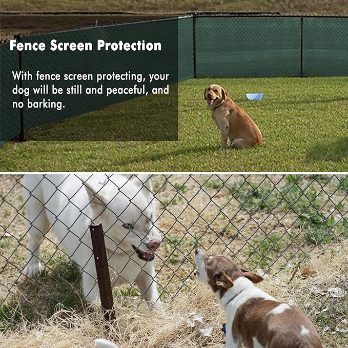 UPGRADE Privacy Fence Screen 3'x12' Dark Green Outdoor 90% Visibility Blockage 170 GSM Mesh Shade Cover Panels for Backyard,Balcony,Home Decoration with Zip Ties,Customized Avaliable