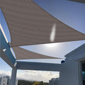 SUNNY GUARD Custom Size 14'x20'x24.4' Triangle Brown UV Block Sunshade for Backyard Yard Deck Patio Garden Outdoor Activities and Facility(Customized)