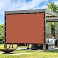 Artpuch 90% Sun Shade Cloth, 4 x 6 FT Pergola Shade Cover Canopy with Grommets, Sun Screen Fabric Tarp for Patio, Outdoor, Garden, Backyard, Rust Red