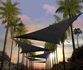 Amgo Custom Size 11' x 11' x 11' Black Triangle Sun Shade Sail UPF50+ AGTAPRT12, Order to Make Canopy Awning, 95% UV Blockage, Water & Air Permeable, Commercial Standard (We Customize)