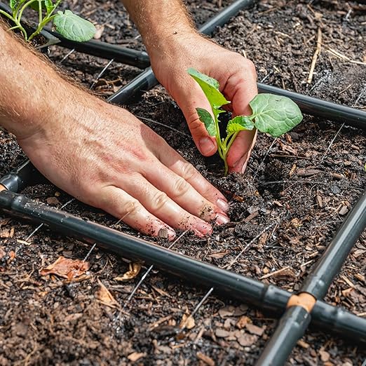 Garden Grid Watering System | Garden Irrigation System for Garden Beds – But Better | Pre-Assembled, Waters Every Plant, 2-Min Setup, USA-Made, Lasts 5–10x Longer Than Drip Irrigation | 4x8 – 44"x88"